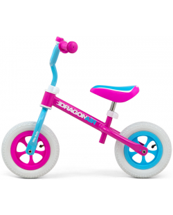 Bicicleta de echilibru Milly Mally - Dragon Air, albastru-roz