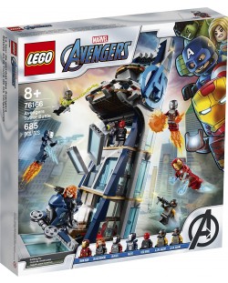 Set de construit Lego Marvel Super Heroes - Битката в Avengers Tower (76166)