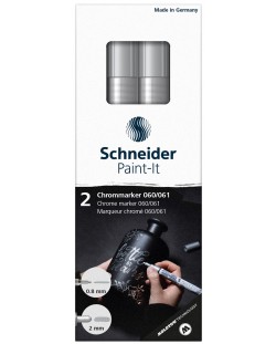 Set de markeri cromatici Schneider Paint-It - 0,8 mm și 2,0 mm, efect oglindă