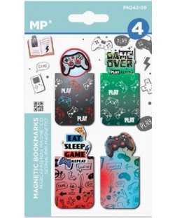 Set semn de carte magnetice MP - Game, 4 buc.