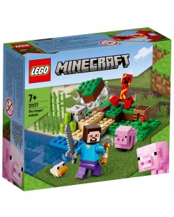 Set de constructie Lego Minecraft - Ambuscada Creeper (21177)
