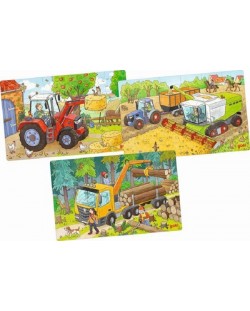 Set puzzle Goki - Vehicule 