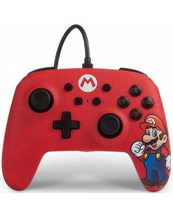 Controller PowerA - Enhanced pentru Nintendo Switch, cu fir, Mario