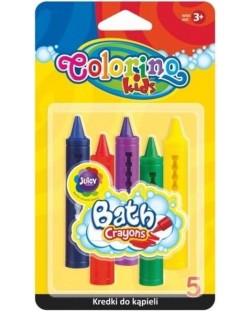 Set pasteluri pentru baie  Colorino Kids - 5 culori