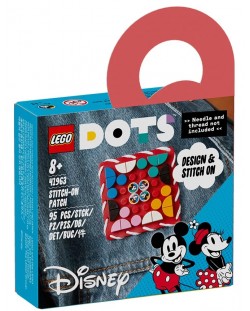 LEGO Dots Builder -  Mickey Mouse și Minnie Mouse cu patch (41963)