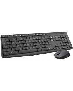Set mouse  wireless si tastaturaLogitech - MK235, 2.4GHZ,  negru