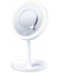 Oglinda cosmetica LED Beurer - BS 45, 5x Zoom, alb