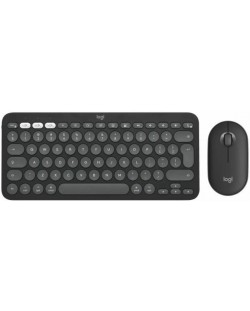 Set tastatură Logitech K380s, pentru Mac + mouse Logitech M350s, gri