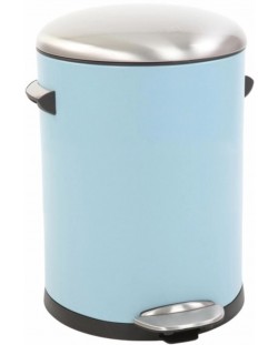 Coș de gunoi EKO Europe - Belle Deluxe, 3 L, albastru deschis