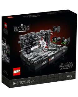 Constructor Lego Star Wars - Diorama pentru zborul Steaua Mortii (75329)