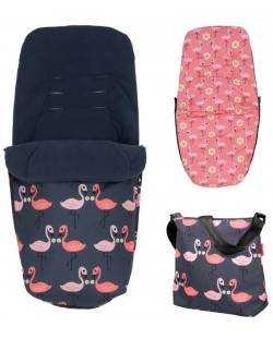 Cosatto Set geantă pentru picioare și geantă pentru cărucior - Pretty Flamingo