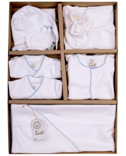 Set maternitate pentru bebeluşi Bio Baby - 50 cm, 0-1 luni, 9 piese