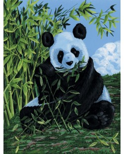 Set de desen pe panza Royal - Panda, 23х30 cm