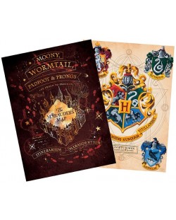 Set de mini-postere GB eye Movies: Harry Potter - Crests & Marauders