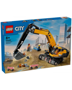 Constructor  LEGO City - Excavator galben de construcții (60420) 