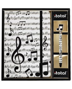 Set de carnete și pixuri A5 I-Total - Muzică