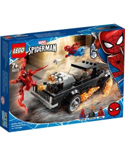 Set de construit  Lego Marvel Super Heroes - Spider-man si Ghost Rider VS. Carnage (76173)
