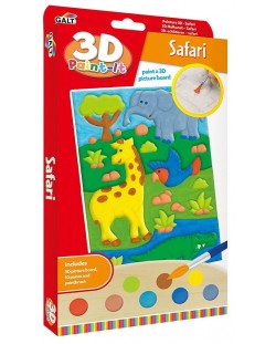Set de colorat Galt - Imagine de colorat în relief, Safari