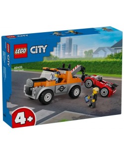 Constructor LEGO City - Camionetă de tractare pentru mașină sport (60435)