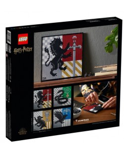 Set de construit Lego Art Harry Potter - Emblemele de la Hogwarts (31201)	