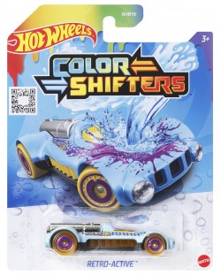 Mașină Hot Wheels Colour Shifters - Retro Active, cu culori schimbătoare