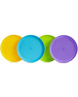 Set de farfurii colorate Munchkin - 4 bucăți ,