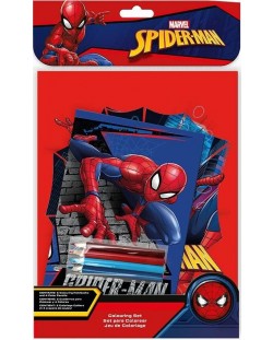 Set de colorat cu licență pentru copii - Spider-Man