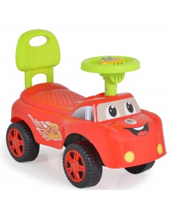 Mașina de împins Moni Toys - Keep Riding, roșu