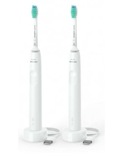 Set periuță de dinți electrică Philips Sonicare - 3100, albe