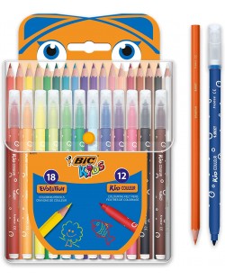 Set de colorat BIC Kids - 30 de bucăți