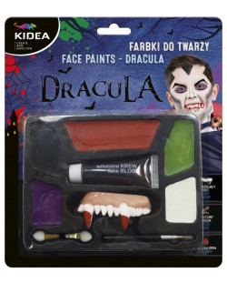 Set vopsele de fata si accesorii Kidea - Dracula, 6 culori
