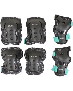 Set de protectori pentru copii Byox - Dazzle, class B, 25-50 kg, verde