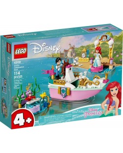 Set de construit Lego Disney Princess - Barca de sarbatoare a lui Ariel (43191)