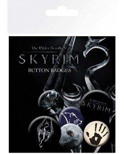 Set insigne GB eye Games: Skyrim - Key Art