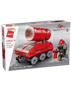Constructor Qman - Camion de pompieri, 112 piese