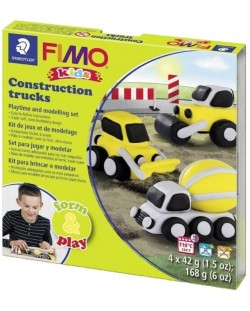 Staedtler Fimo Kids Polymer Clay Set - Camioane de constructii