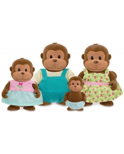 Set figurine Battat Li'l Woodzeez - Familie de maimute