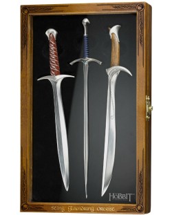 Set de cutite pentru litere The Noble Collection Movies: The Hobbit - Sting, Glamdring and Orcrist, 30 cm