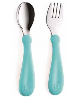 Set furculiță și lingură BabyJem - Blue
