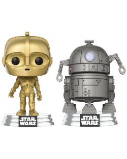 Set figurine Funko POP! Movies: Star Wars - C-3P0 & R2-D2 (Concept Series) (Exclusive at Disney)