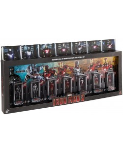 Set figurine Hot Toys Marvel: Iron Man - Hall of Armor, 7 buc.