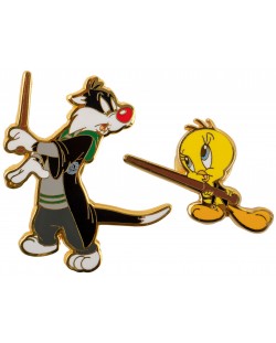 Set insigne CineReplicas Animation: Looney Tunes - Sylvester and Tweety at Hogwarts (WB 100th)