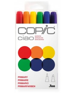 Set de markere Too Copic Ciao - Tonuri de bază, 6 culori