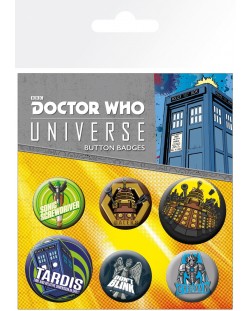 Set insigne GB eye Television: Doctor Who - Alien Adventures