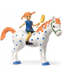 Set figurine Pippi - Pippi Longstocking si calutul