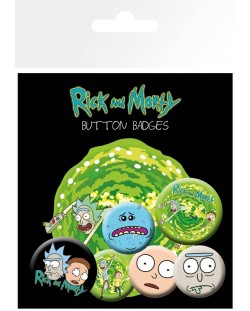 Set insigne GB eye Animation: Rick & Morty - Faces