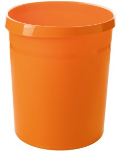 Cos pentru gunoi Han Grip Trend - din plastic, 18 l, portocaliu