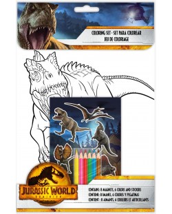 Set de colorat Licențiere pentru copii - Jurassic World