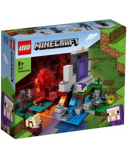 Set de construit Lego Minecraft - Portalul distrus (21172)