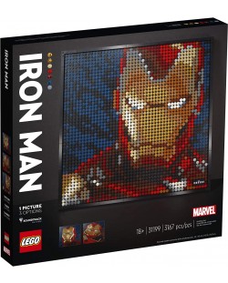 Set de construit Lego Art Marvel Studios - Iron Man (31199)